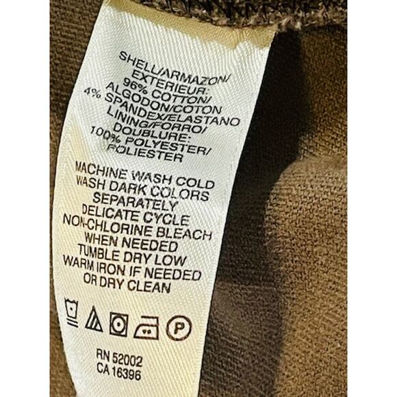 DKNY Jeans Women's Brown Velvet Button Down Stretch Jacket - Picture 7 of 7